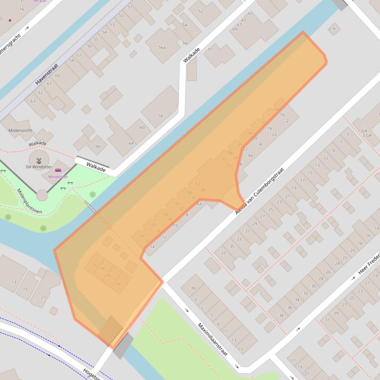 Kaart van postcodegebied 3401XM.