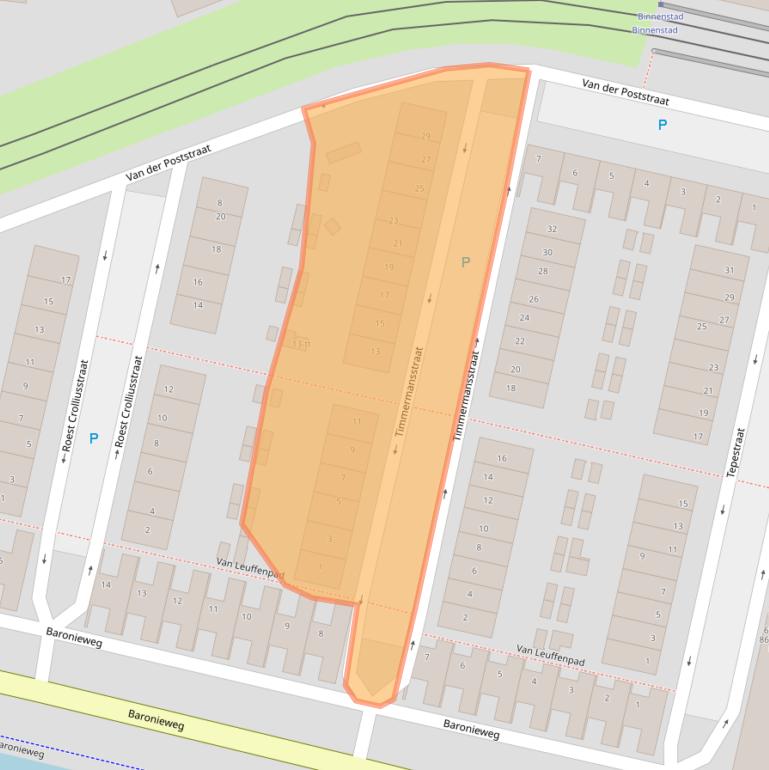 Kaart van postcodegebied 3401XS.