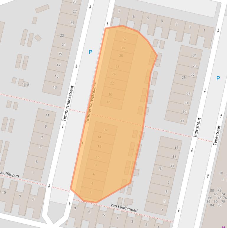 Kaart van postcodegebied 3401XT.