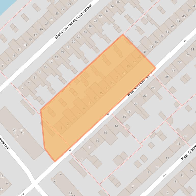 Kaart van postcodegebied 3401ZA.