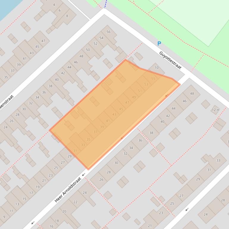 Kaart van postcodegebied 3401ZB.