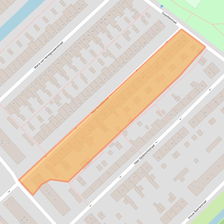 Kaart van postcodegebied 3401ZC.