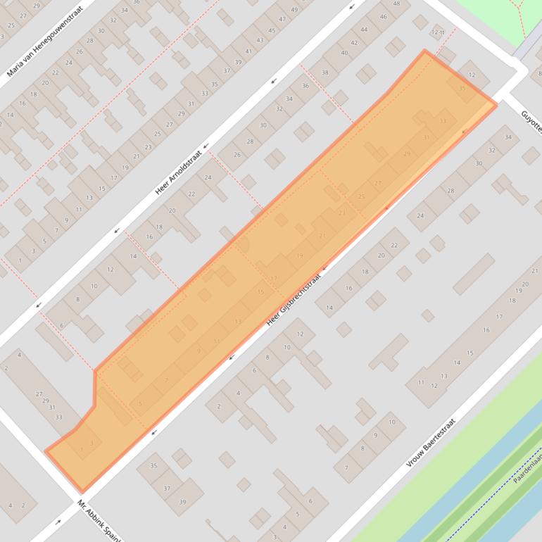 Kaart van postcodegebied 3401ZK.