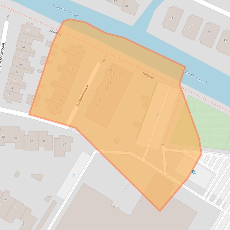 Kaart van postcodegebied 3401ZZ.