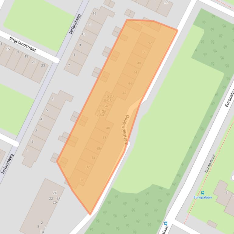 Kaart van postcodegebied 3402AL.