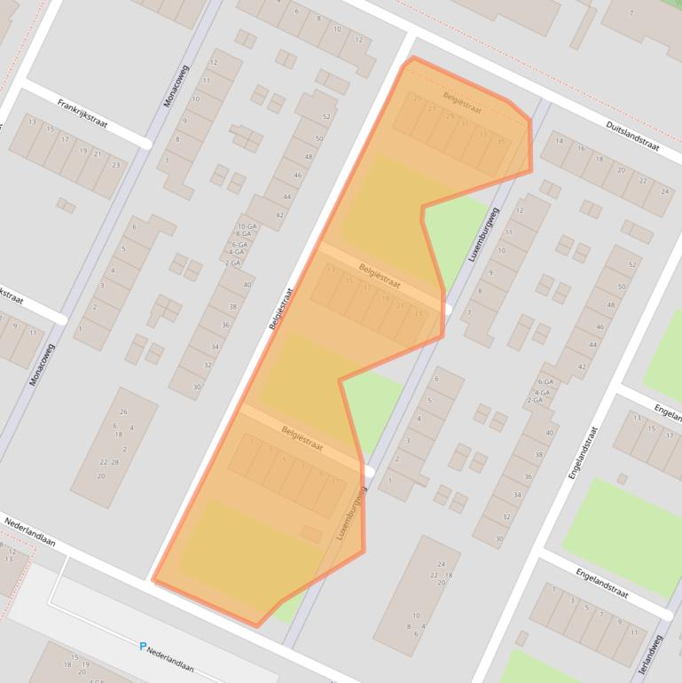 Kaart van postcodegebied 3402BA.