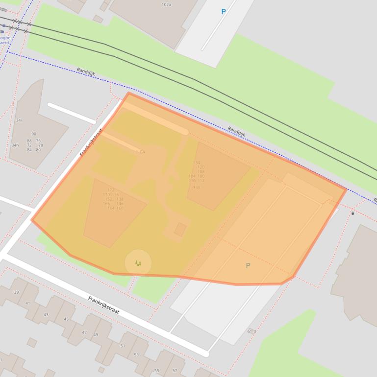 Kaart van postcodegebied 3402BJ.