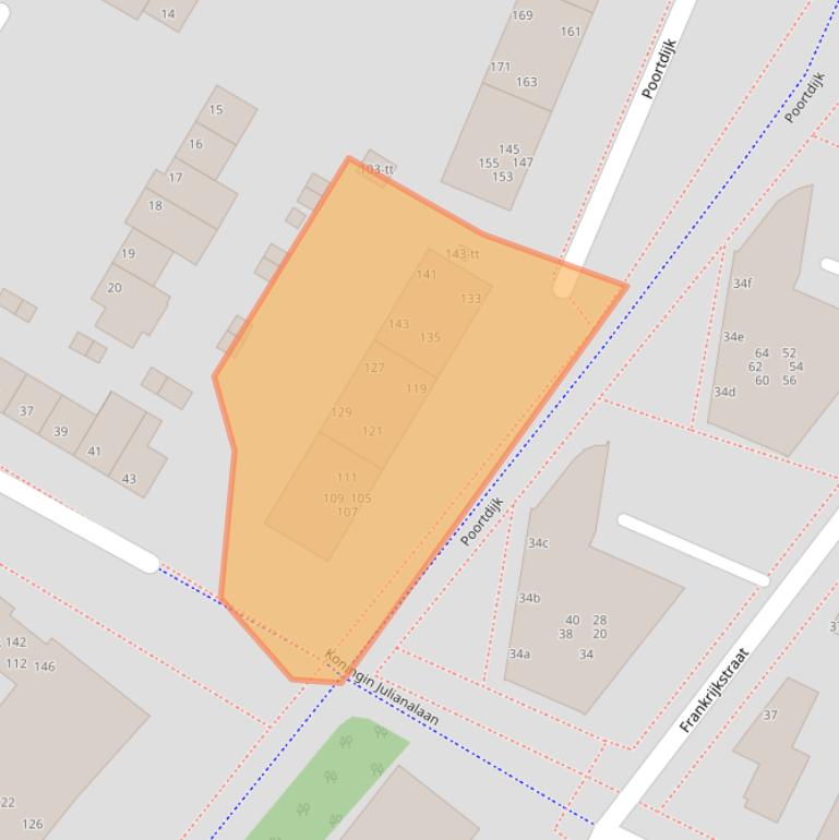 Kaart van postcodegebied 3402BP.