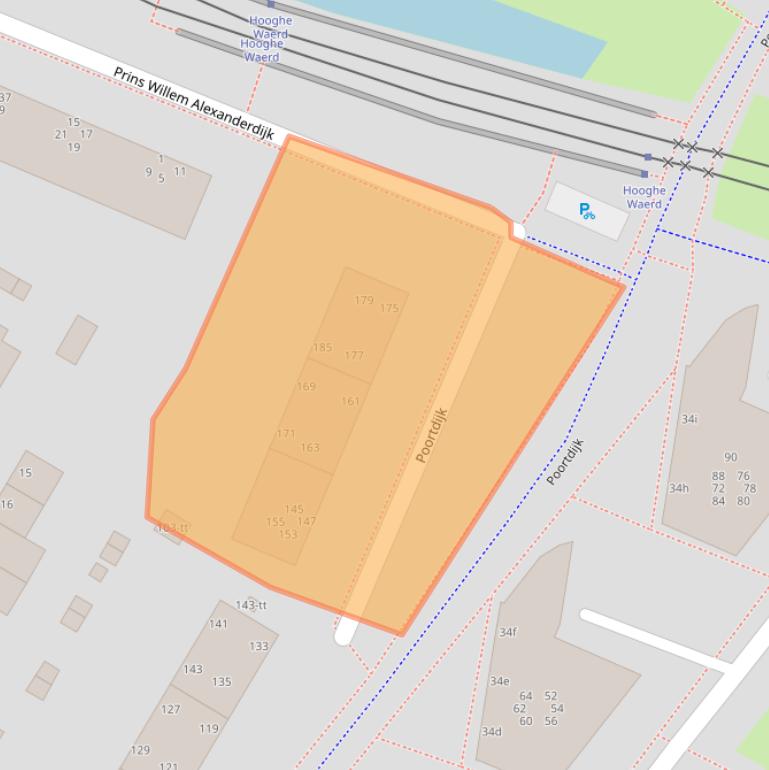 Kaart van postcodegebied 3402BR.