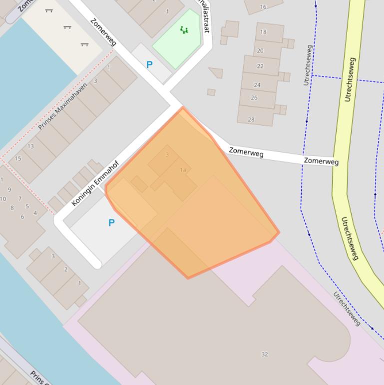 Kaart van postcodegebied 3402BT.