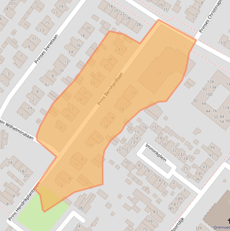 Kaart van postcodegebied 3402CD.