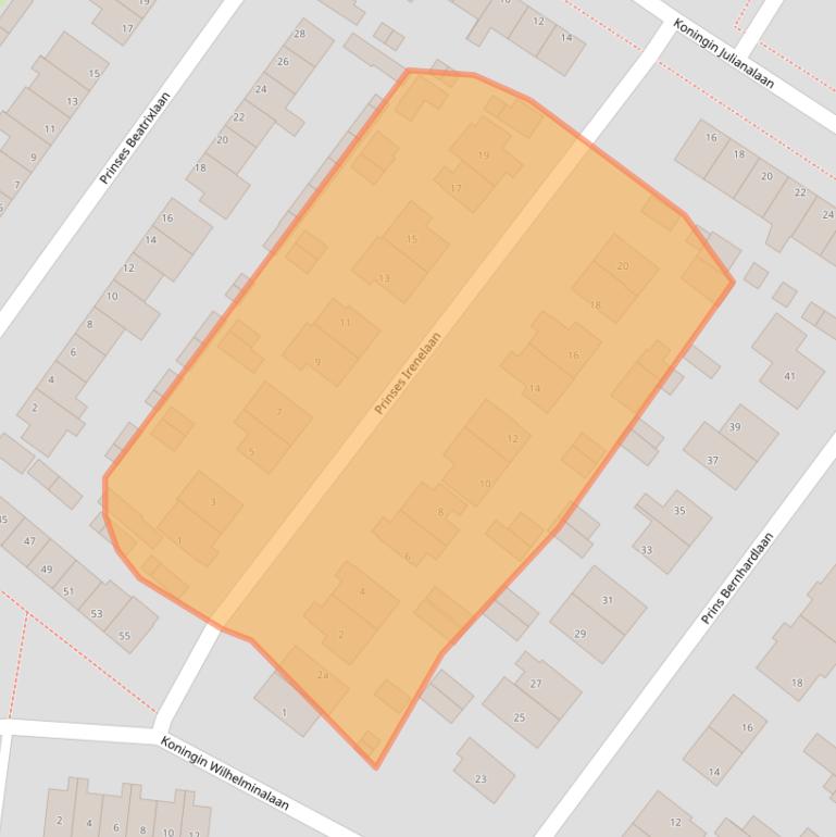 Kaart van postcodegebied 3402CE.