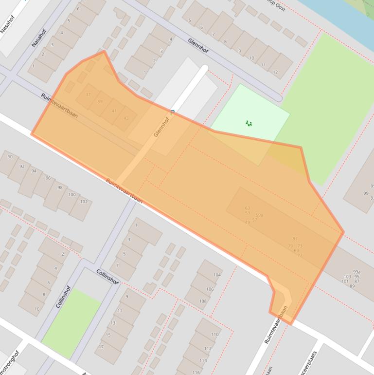 Kaart van postcodegebied 3402DL.