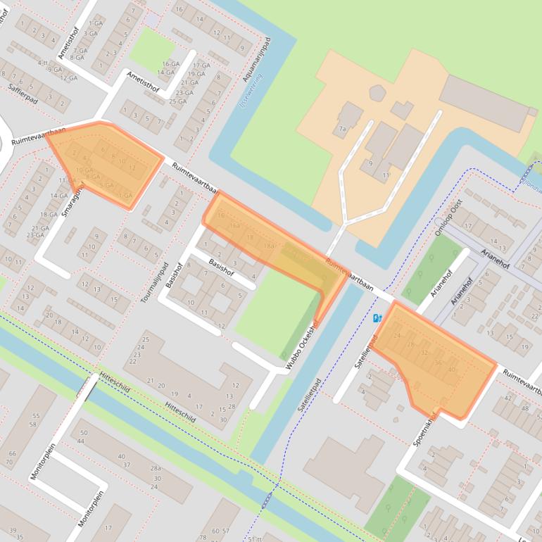 Kaart van postcodegebied 3402DP.