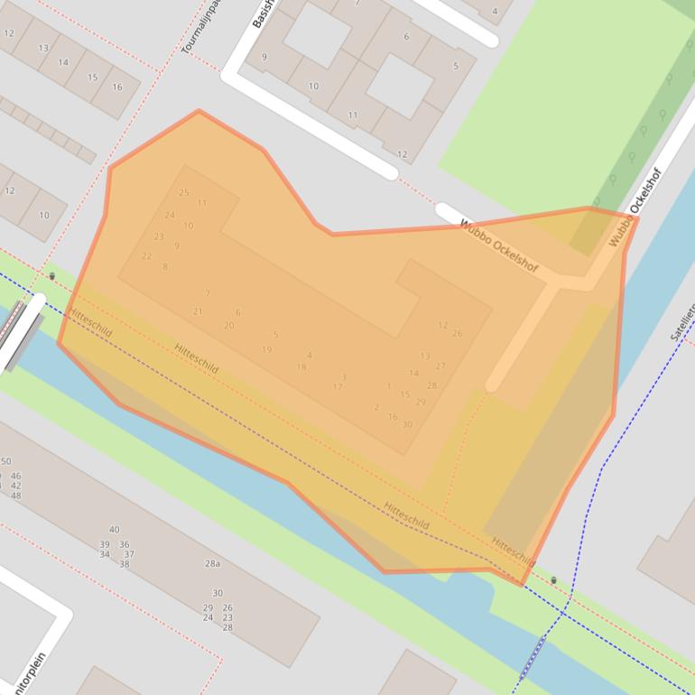 Kaart van postcodegebied 3402DV.