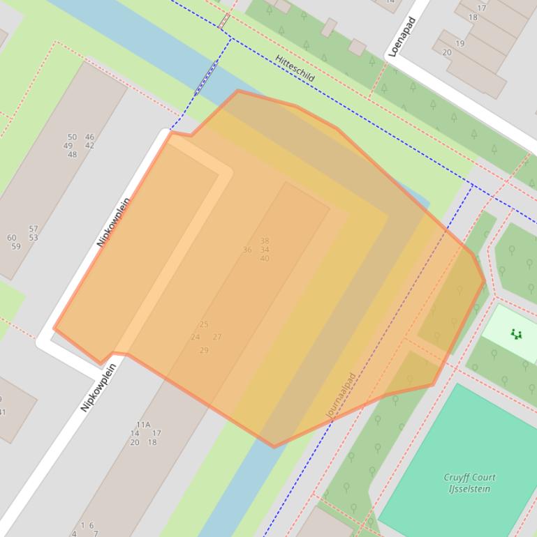 Kaart van postcodegebied 3402EC.