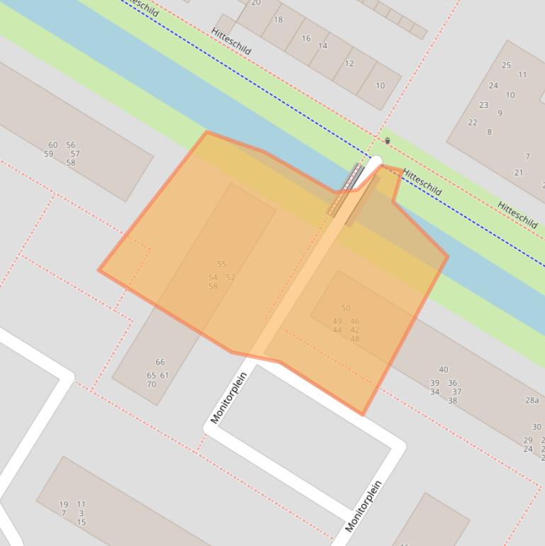 Kaart van postcodegebied 3402EM.