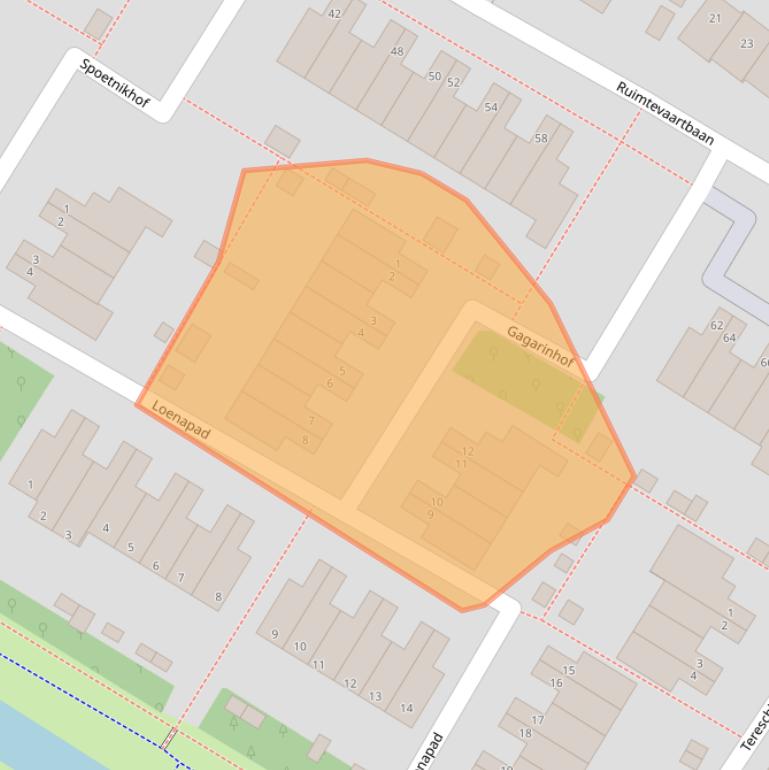 Kaart van postcodegebied 3402ER.