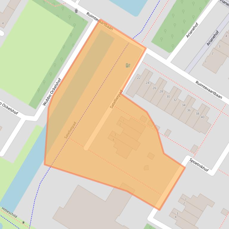 Kaart van postcodegebied 3402ET.