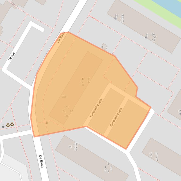 Kaart van postcodegebied 3402GD.