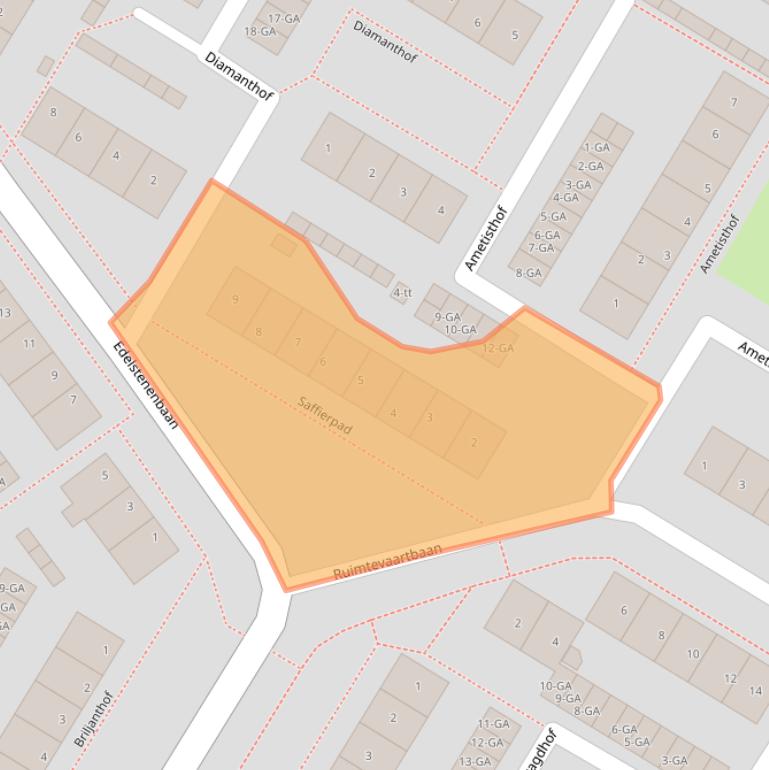 Kaart van postcodegebied 3402GM.