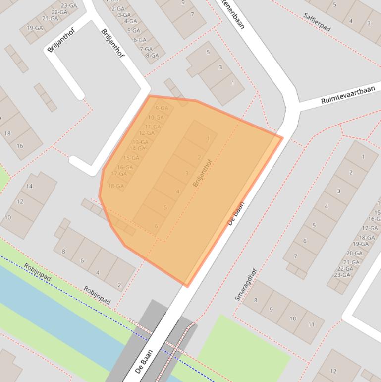 Kaart van postcodegebied 3402GP.