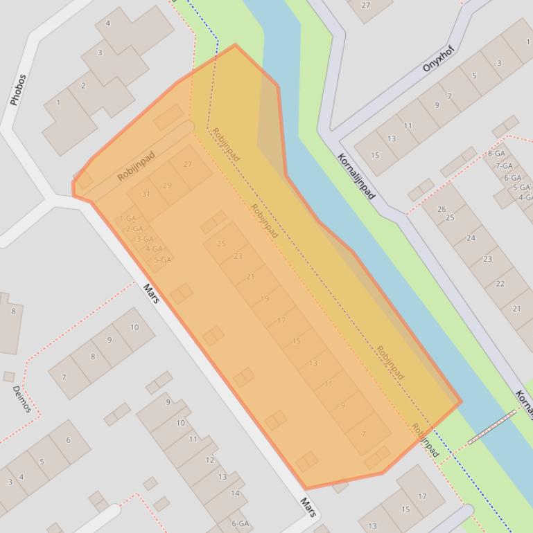 Kaart van postcodegebied 3402GR.