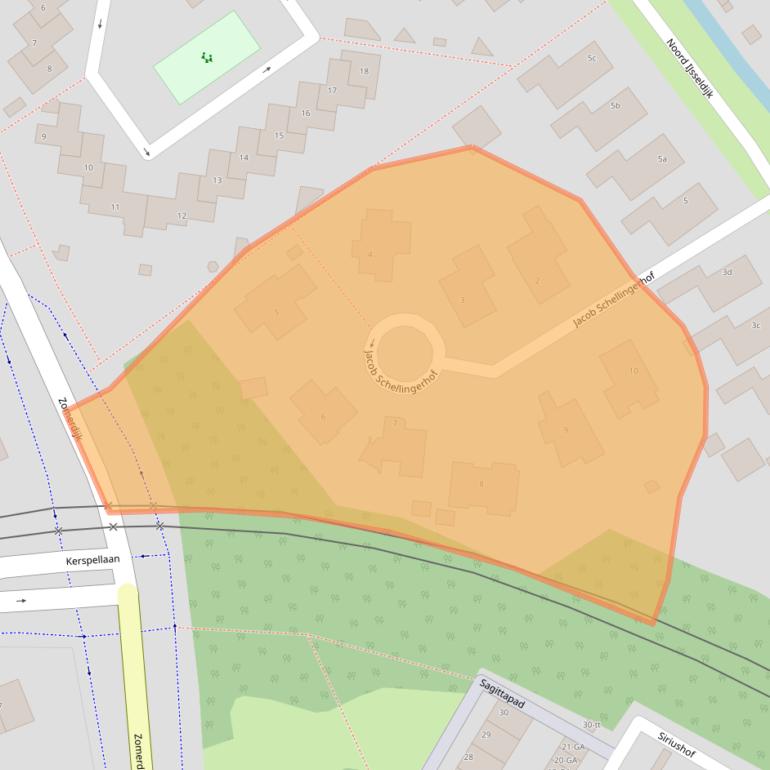 Kaart van postcodegebied 3402GW.