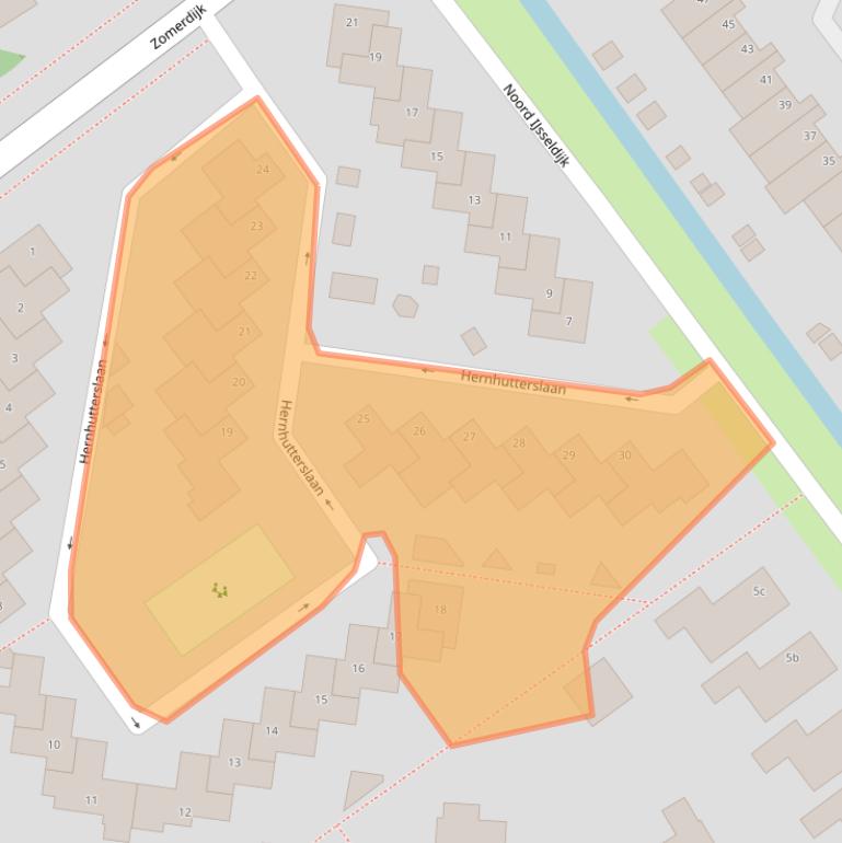 Kaart van postcodegebied 3402GZ.