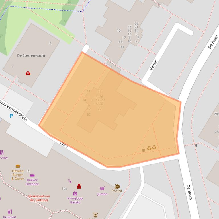 Kaart van postcodegebied 3402HA.