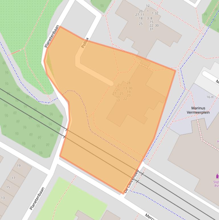 Kaart van postcodegebied 3402HJ.