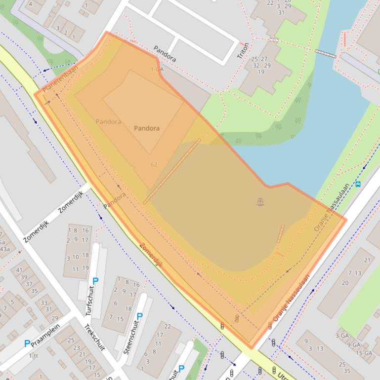 Kaart van postcodegebied 3402HW.
