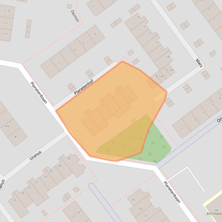 Kaart van postcodegebied 3402HX.