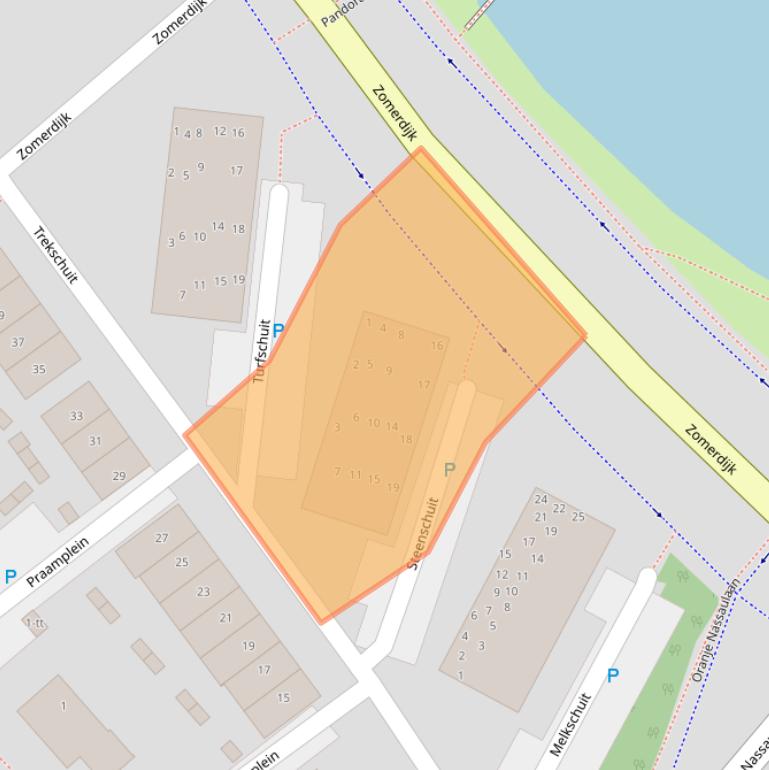 Kaart van postcodegebied 3402MG.