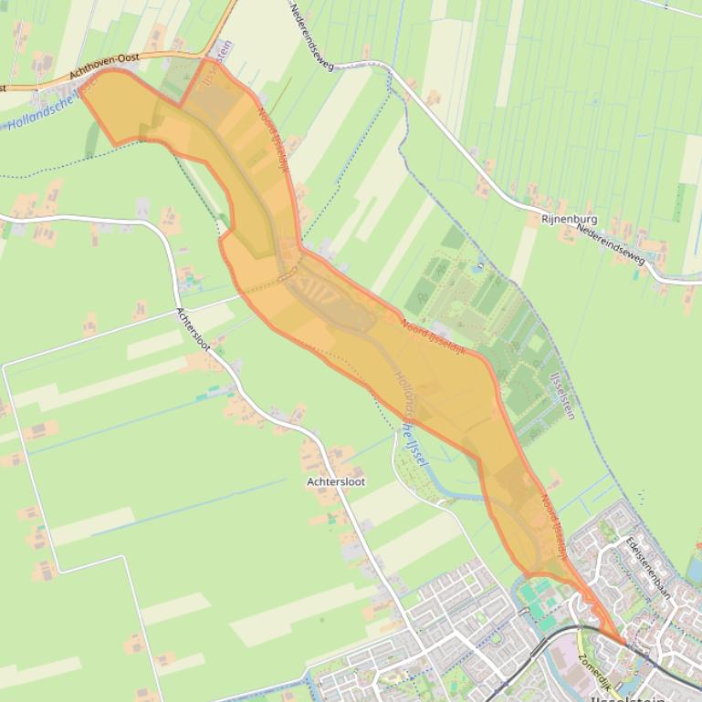 Kaart van postcodegebied 3402PG.