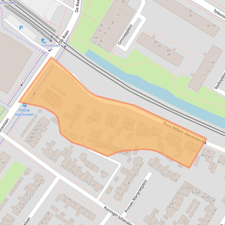 Kaart van postcodegebied 3402PK.