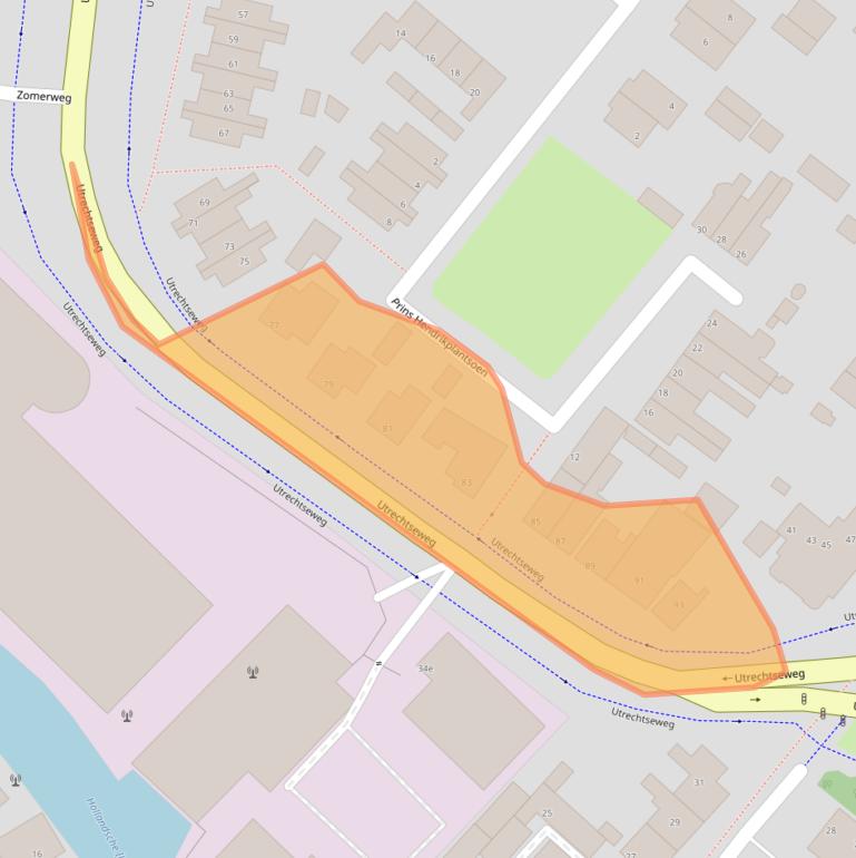 Kaart van postcodegebied 3402PN.