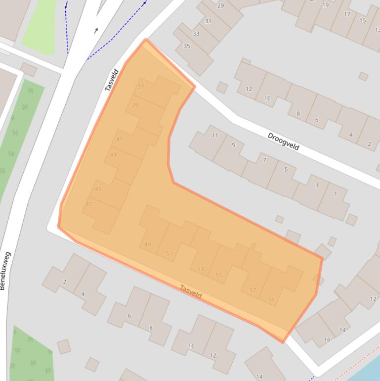 Kaart van postcodegebied 3402SM.