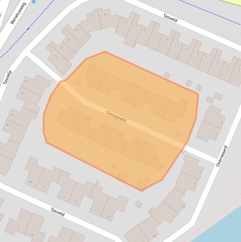 Kaart van postcodegebied 3402SN.