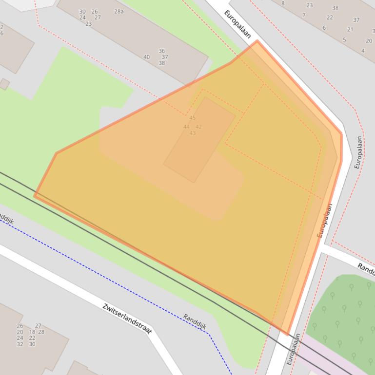 Kaart van postcodegebied 3402TP.