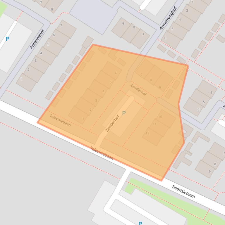 Kaart van postcodegebied 3402TR.