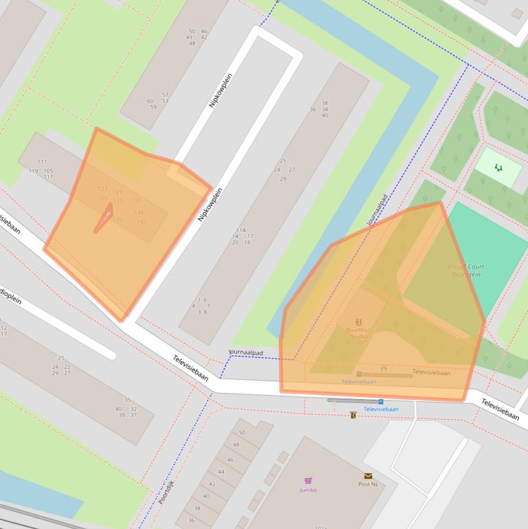 Kaart van postcodegebied 3402VD.