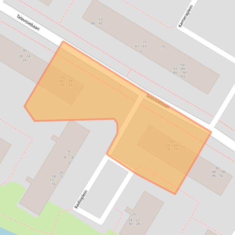 Kaart van postcodegebied 3402VG.