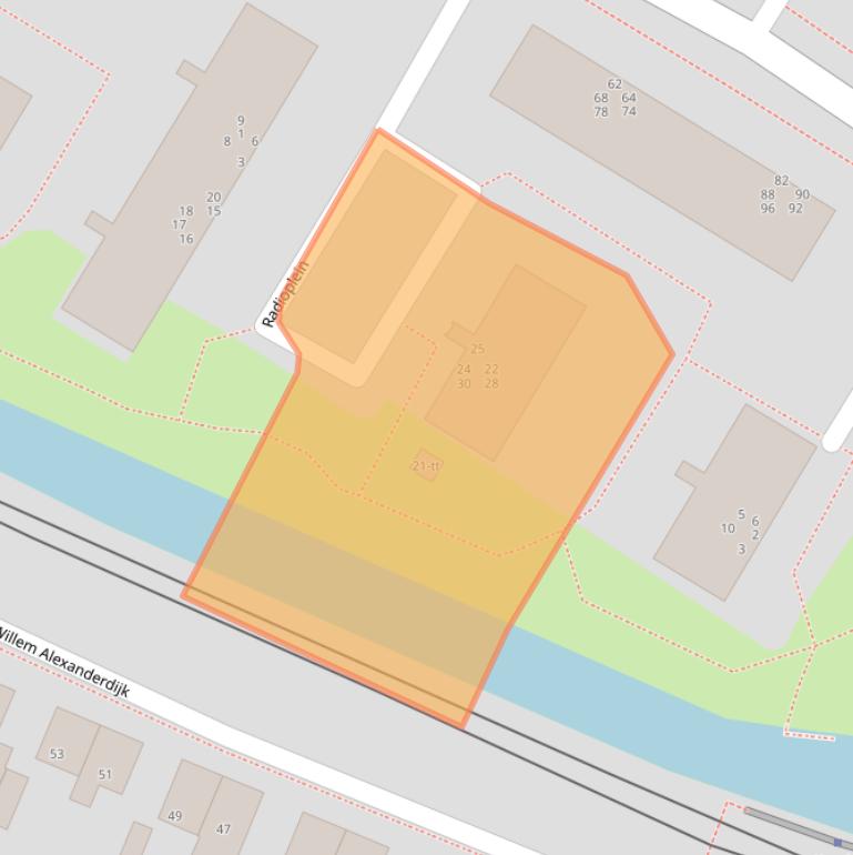 Kaart van postcodegebied 3402VM.