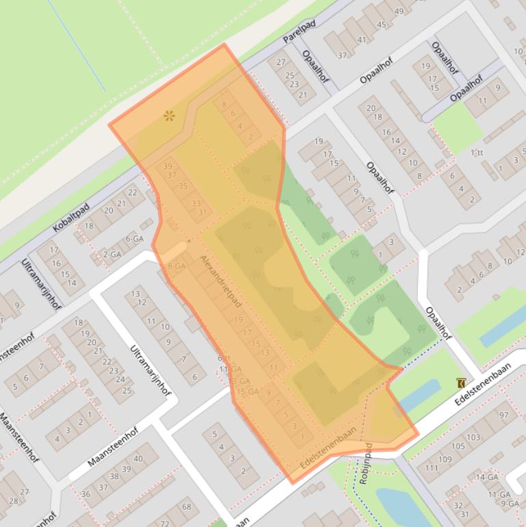 Kaart van postcodegebied 3402XX.