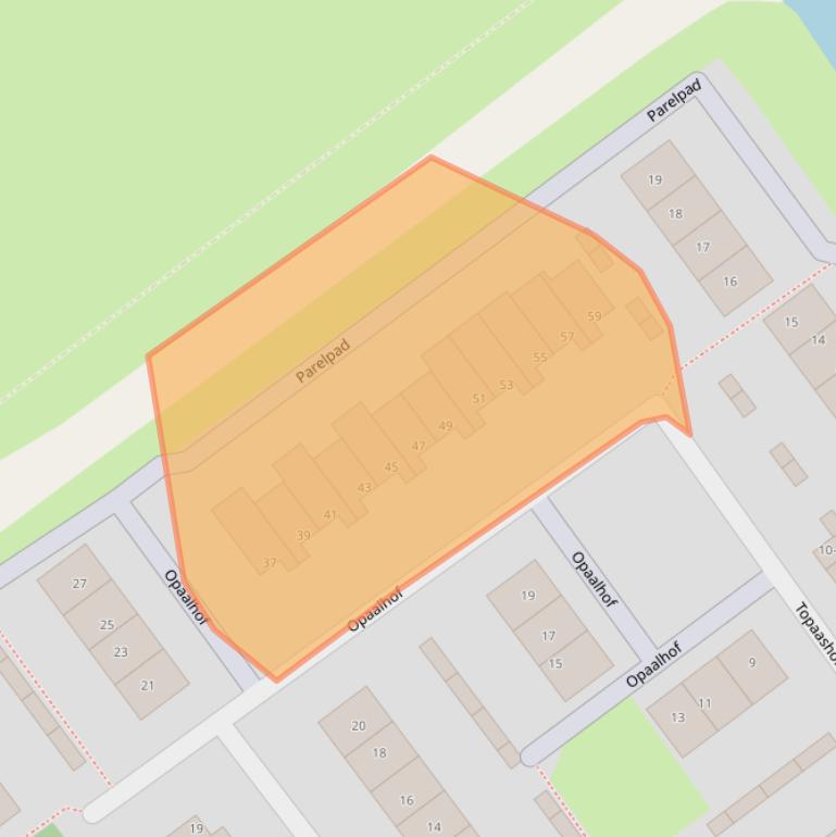 Kaart van postcodegebied 3402ZK.