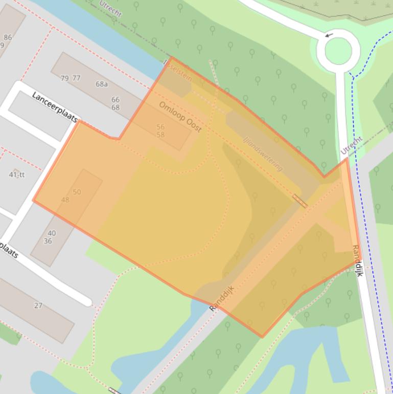 Kaart van postcodegebied 3402ZP.