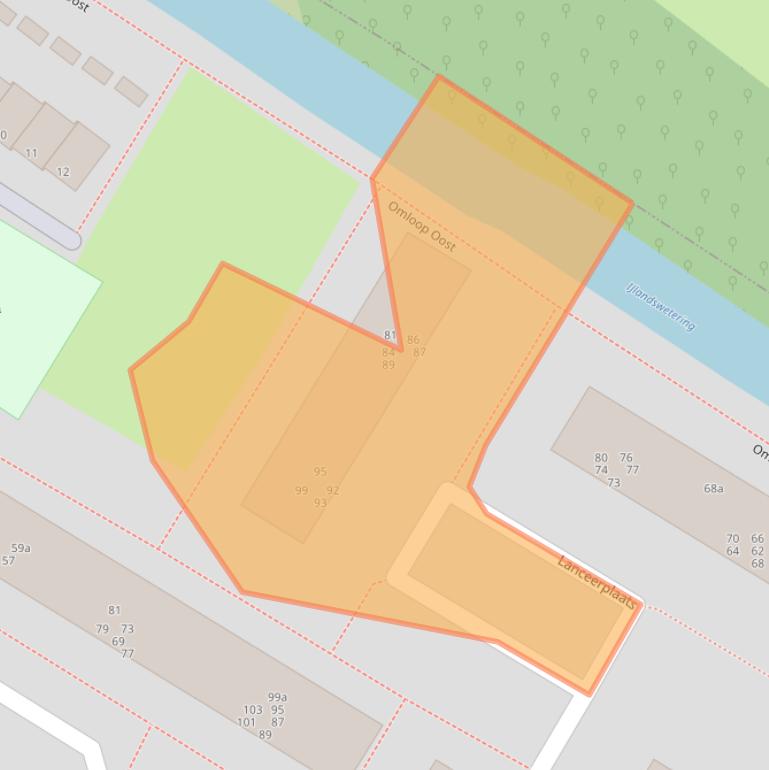 Kaart van postcodegebied 3402ZS.