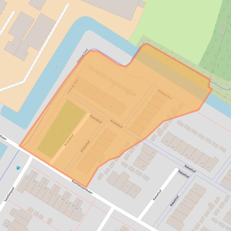 Kaart van postcodegebied 3402ZZ.