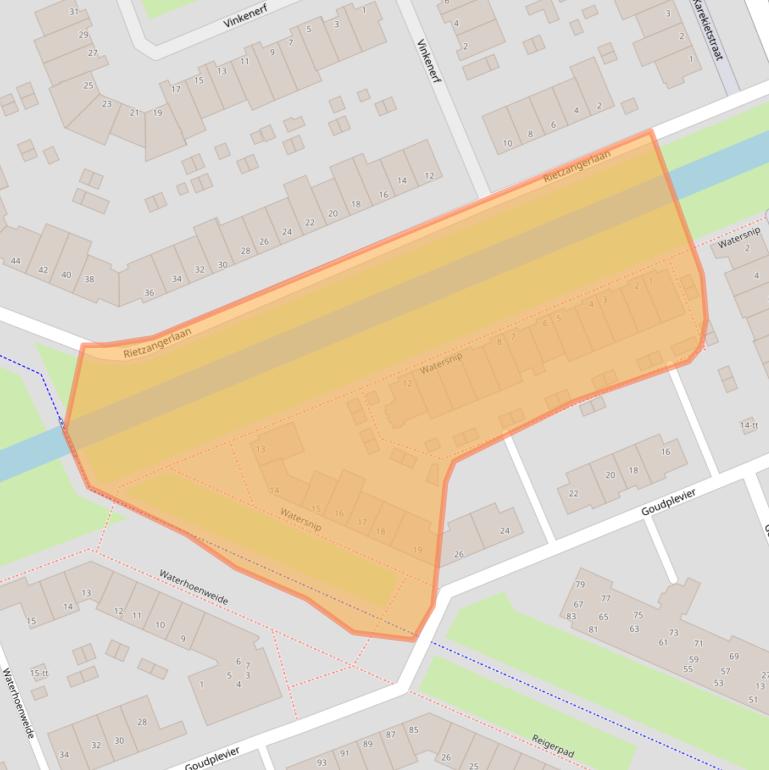 Kaart van postcodegebied 3403AV.